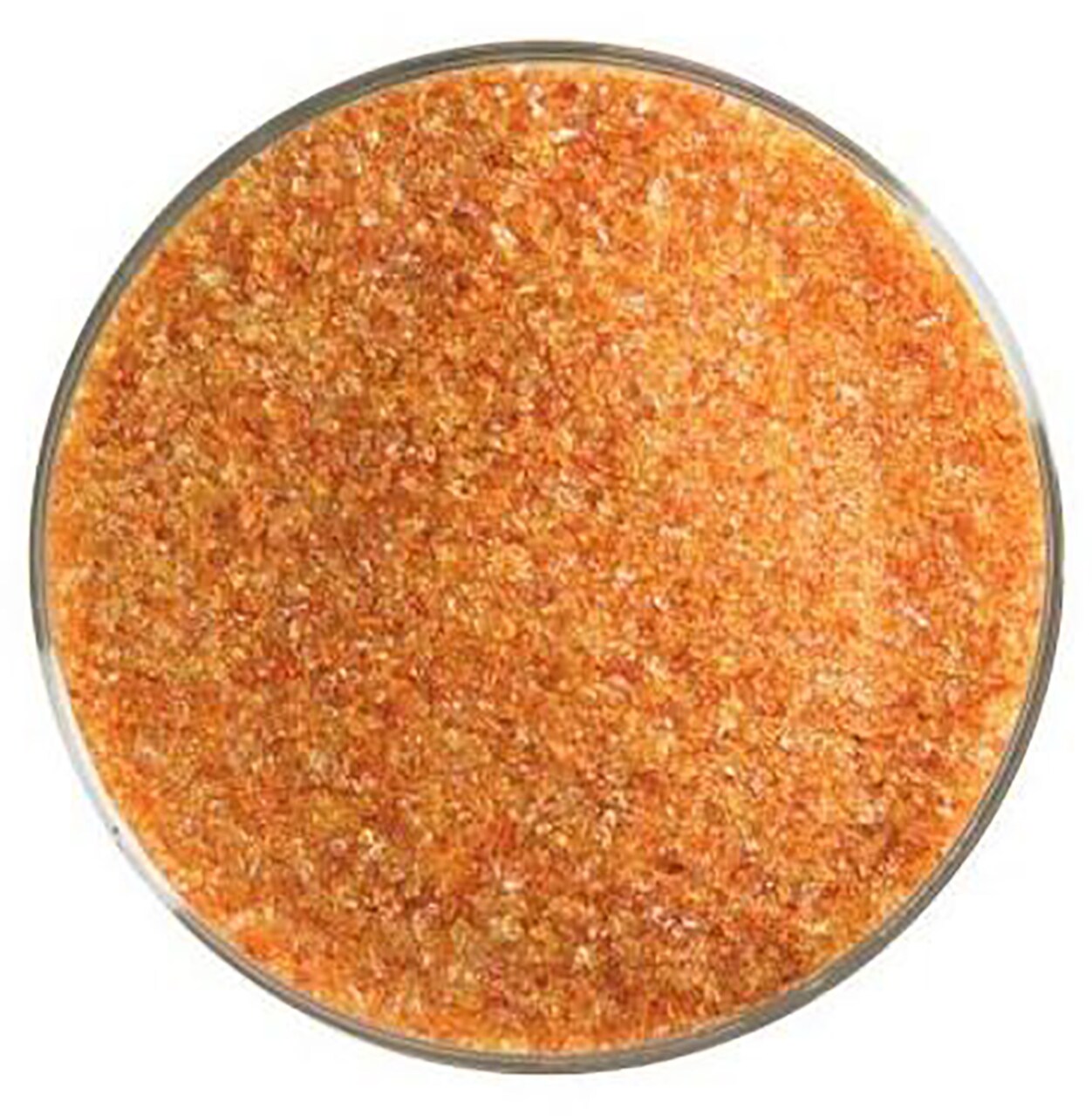 Bullseye Fusible Red-Orange Transparent Glass Frit 5oz Jar - 90 COE - #1122